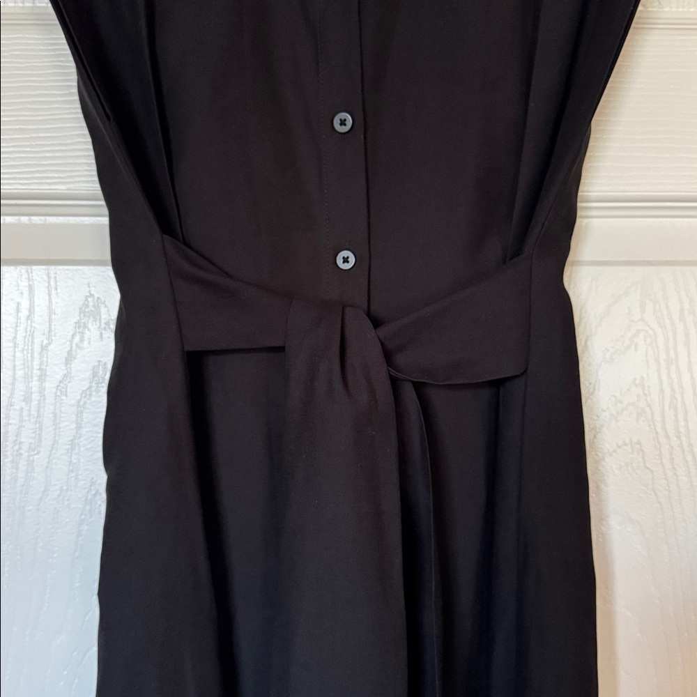 Mango Black Flowy Shirt Dress - Picture 4 of 11